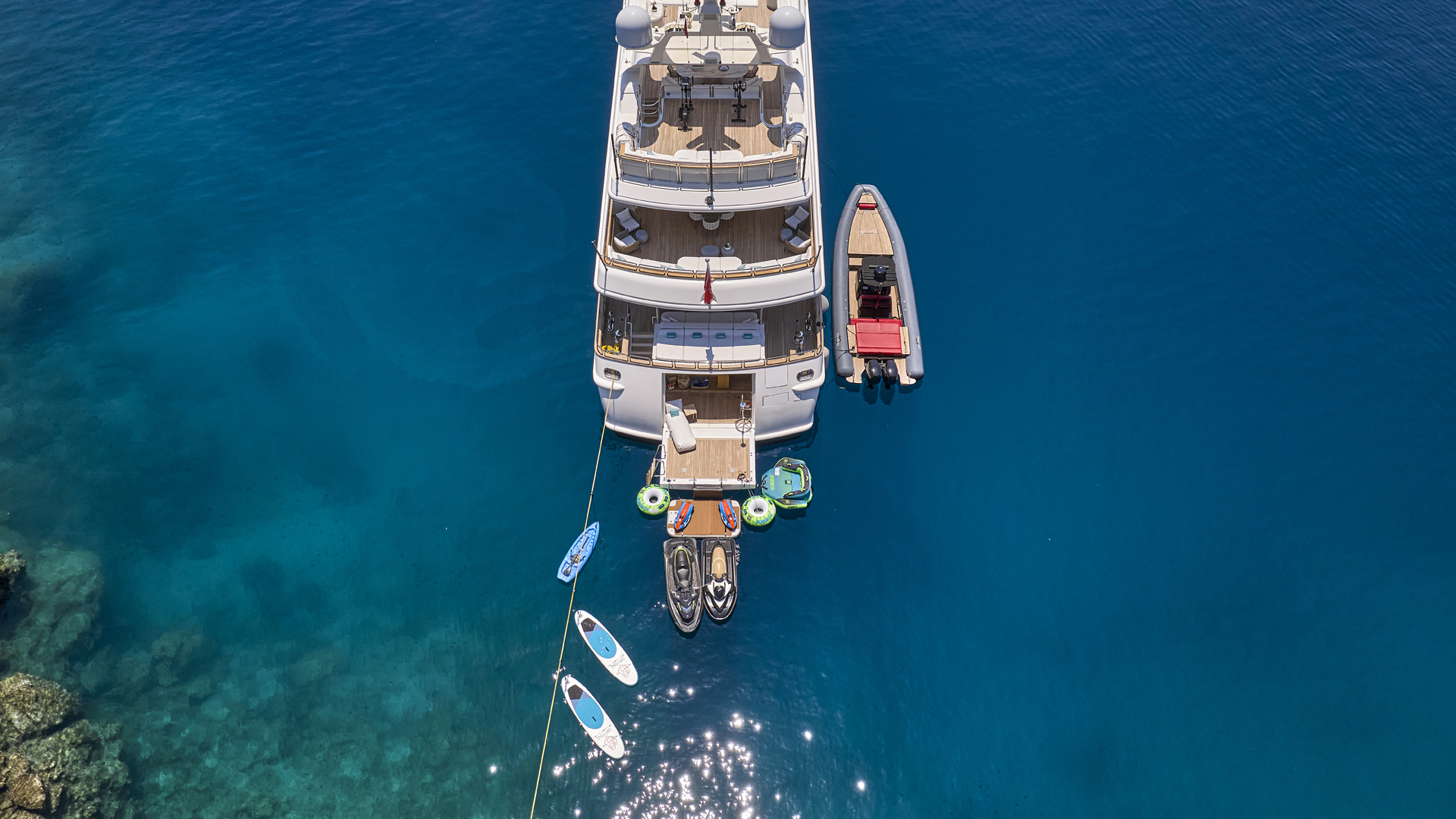 Water Toys - Aerial Shot