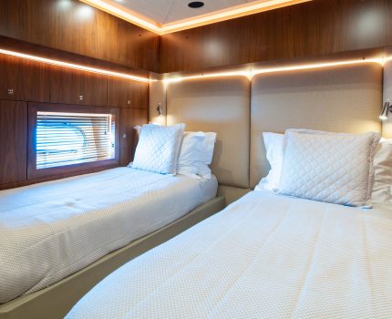 Twin Stateroom Convertible to Double Bed