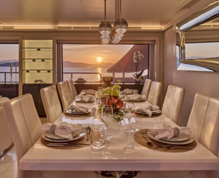 Main Salon Dining Table - Sunset