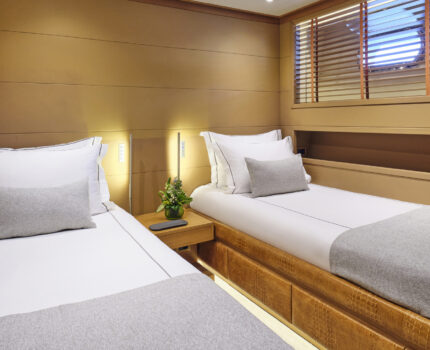 Twin Stateroom convertible to Double Stateroom with a pullman berth