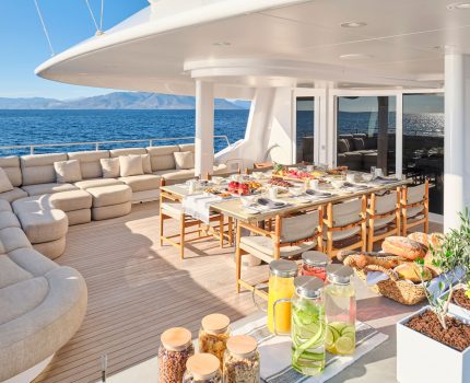 Upper Deck Aft Dining and Lounge Area