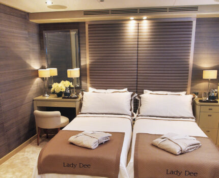 Twin Stateroom convertible to Double Bed