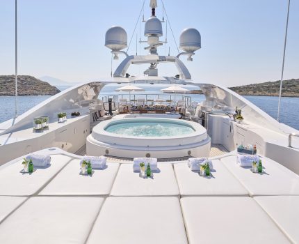 Sundeck Jacuzzi and Sunbathing Area