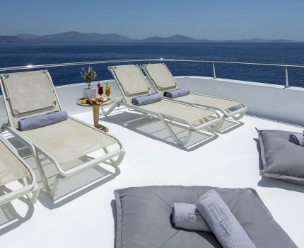 Flybridge Aft Sun Loungers